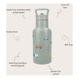 Kidzroom drinking bottle sweet sips vehicles, 350ml