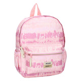 Mochila beijo leitoso amor e risadas - rosa