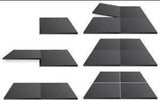 PVC floor tile 50x50x1 each black