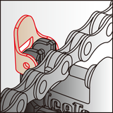 Punch a catena IceEtoolz 62B7 Pro Shop per 1 2x3 16 catene