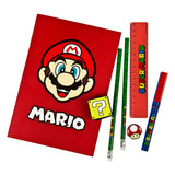 Undercover Super Mario stationery set, 7-piece.