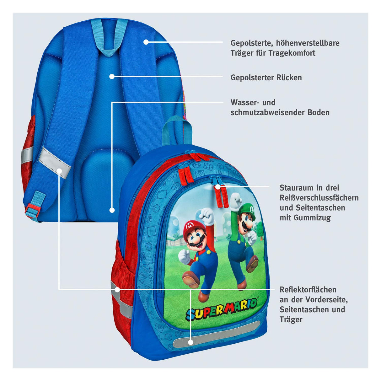 Sac à dos scolaire Super Mario Undercover Super Mario