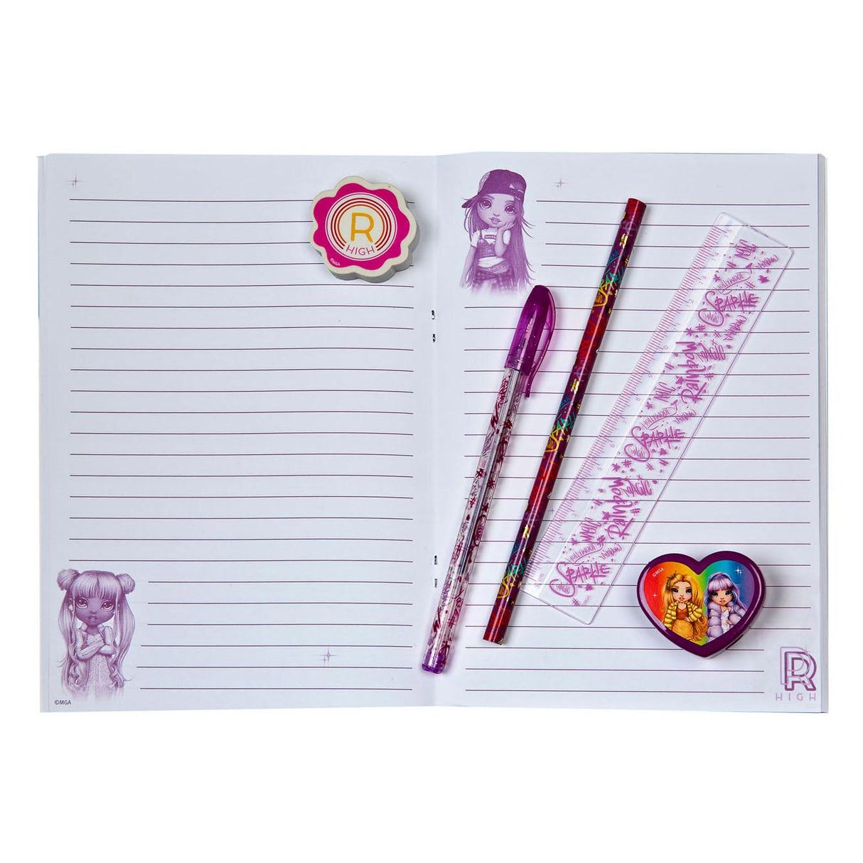 Rainbow High Writing Set, 7dlg.