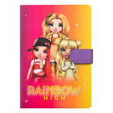 Rainbow High notebook with magnetic closure