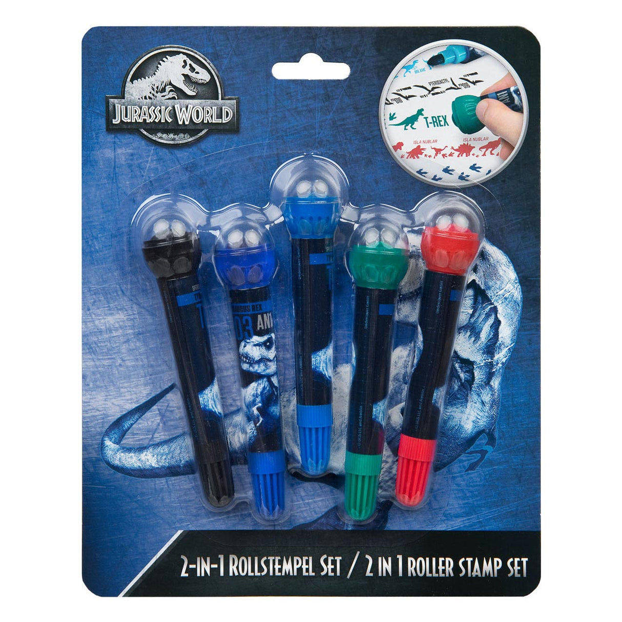 Undercover Jurassic World Roll Stampstifts, 5 ..