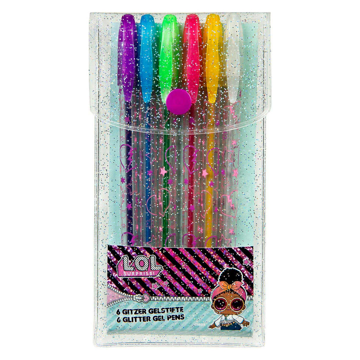 L.O.L. Surprise! Glitter gel pens, 6st.