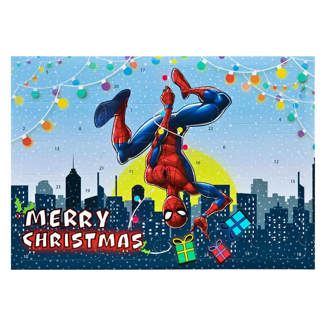 Calendario dell'avvento sotto copertura Spiderman