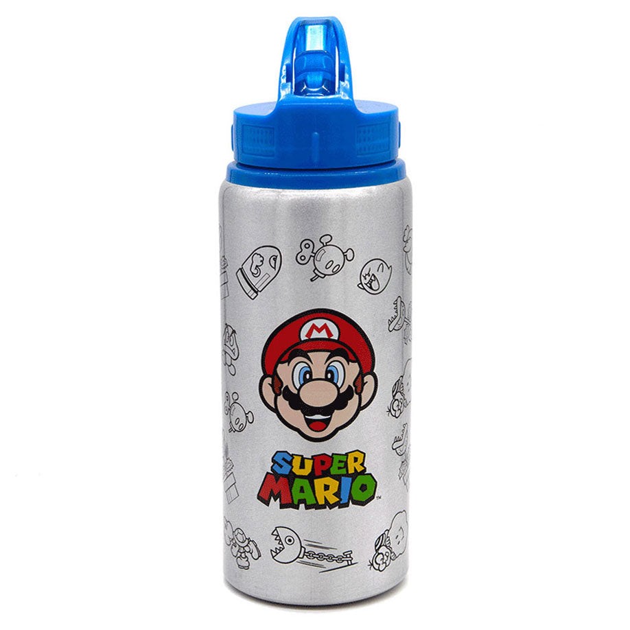 Undercover Super Mario Aluminium Drinking Bottle, 710 ml