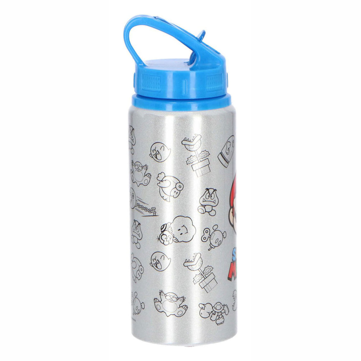 Undercover Super Mario Aluminium Drinking Bottle, 710ml