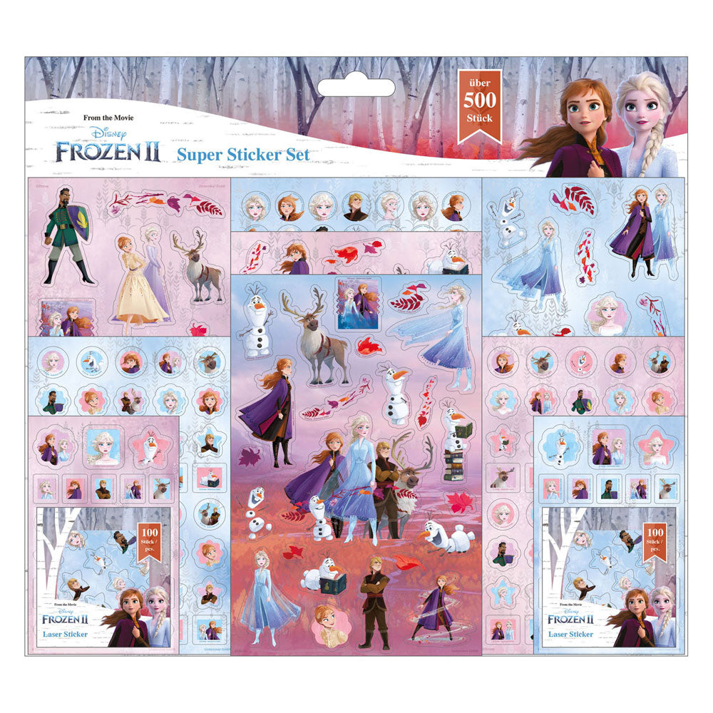 Undercover Super sticker set Frozen, 500dlg.