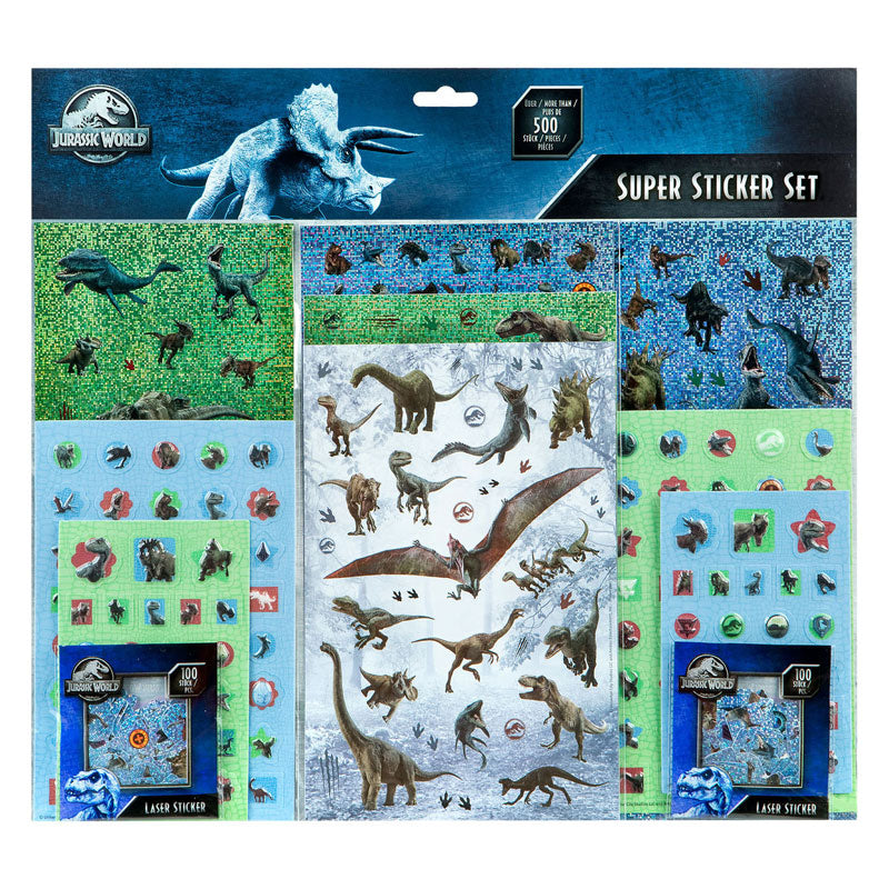 Undercover super sticker set jurassic world