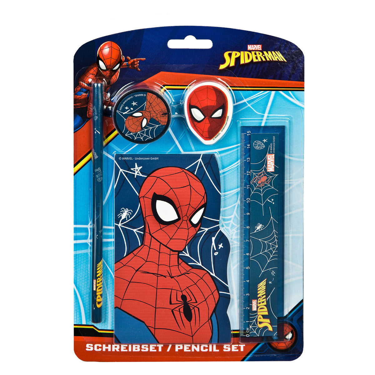 Undercover Stationery Set Spiderman, 5ldg.