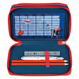 Undercover 3-compartment filled pencil case spiderman