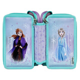 Undercover etui disney frozen 3-vaks gevuld schoolset multi kleuren.