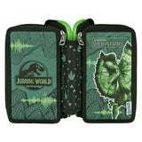 Undercover 3-compartment filled pencil case Jurassic World