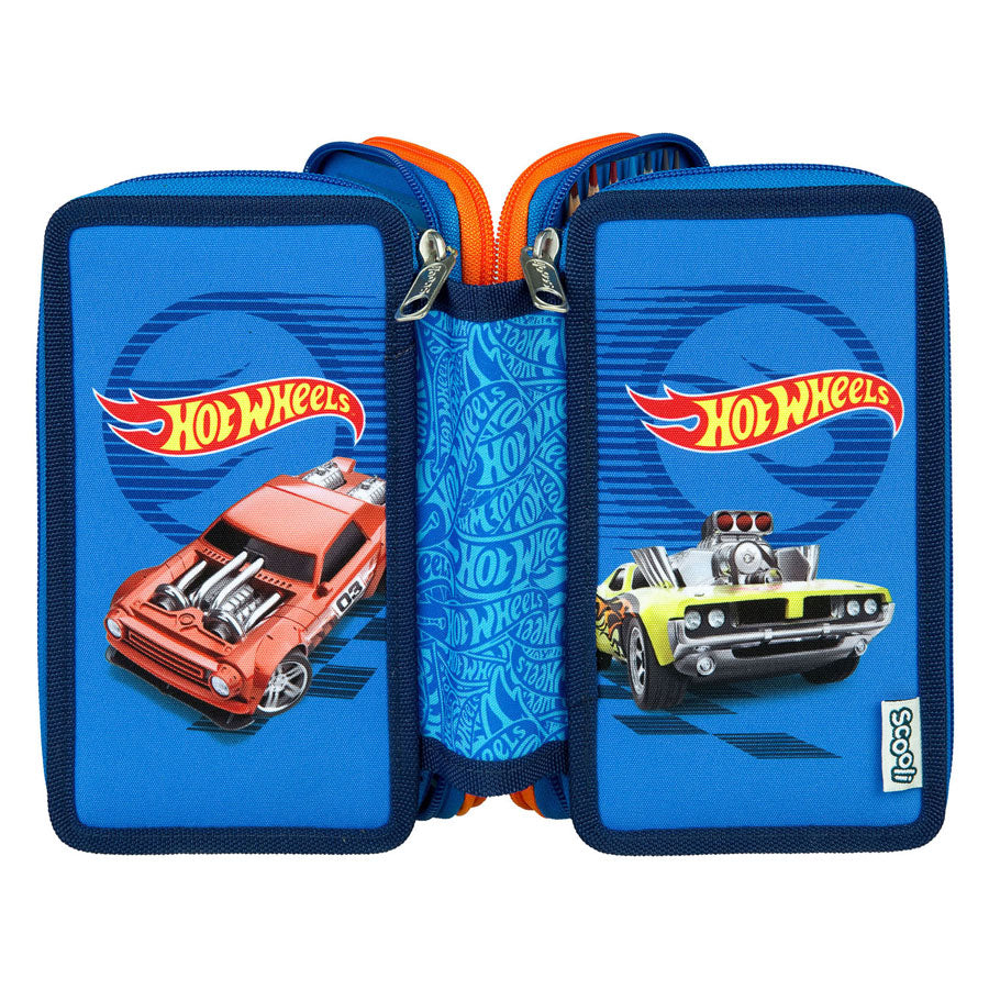 Undercover 3-Vaks Gevulde Etui Hot Wheels