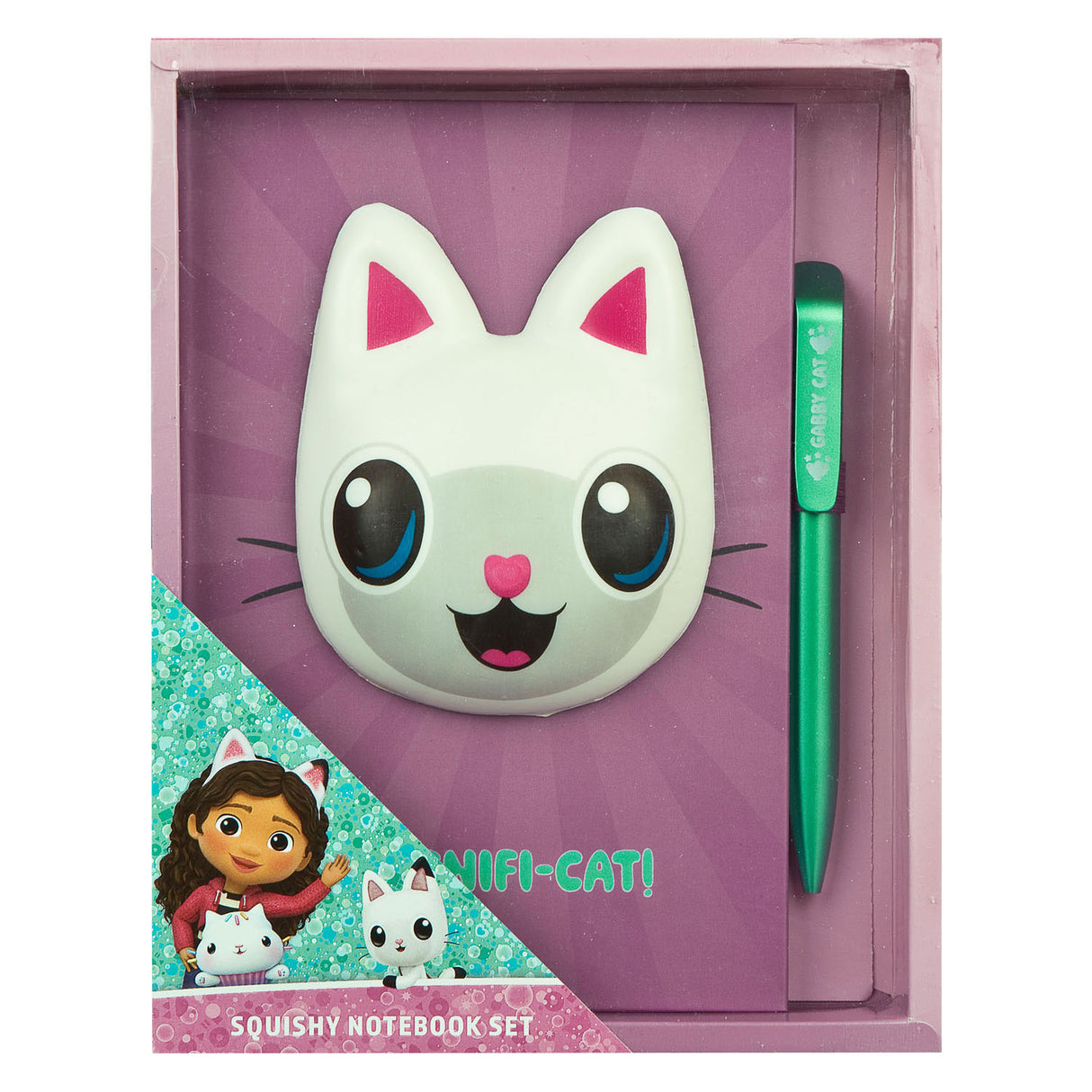 Undercover Squishy Notebook Gabby's Dollhouse mit Stift