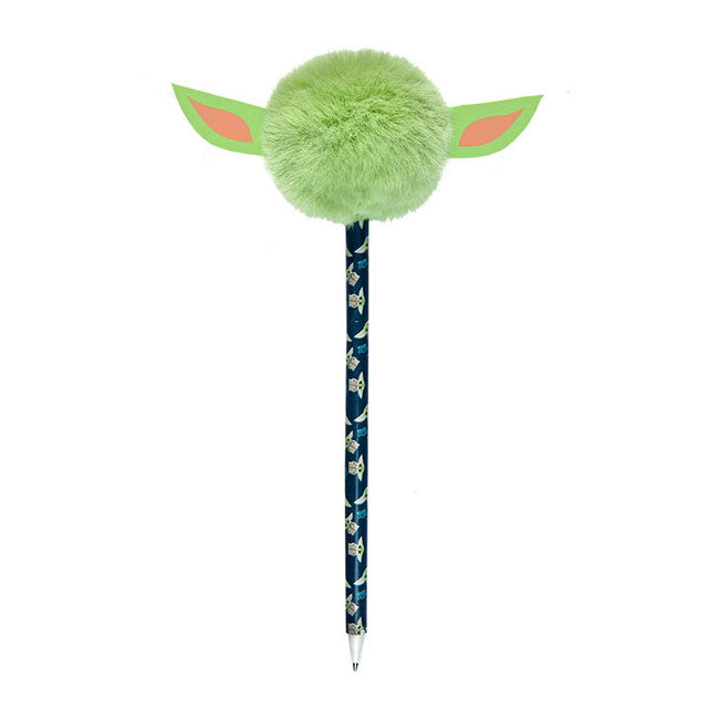 Stylo à bille infiltré avec Pom Pom Star Wars Grogu