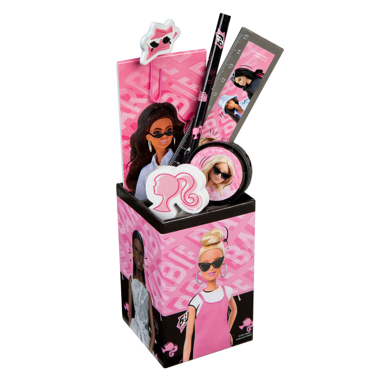 Undercover desk set Barbie, 6dlg.