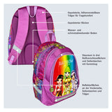 Sacolage scolaire sous couverture Rainbow High