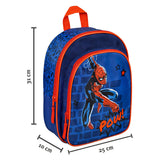 Undercover backpack with front pocket spiderman