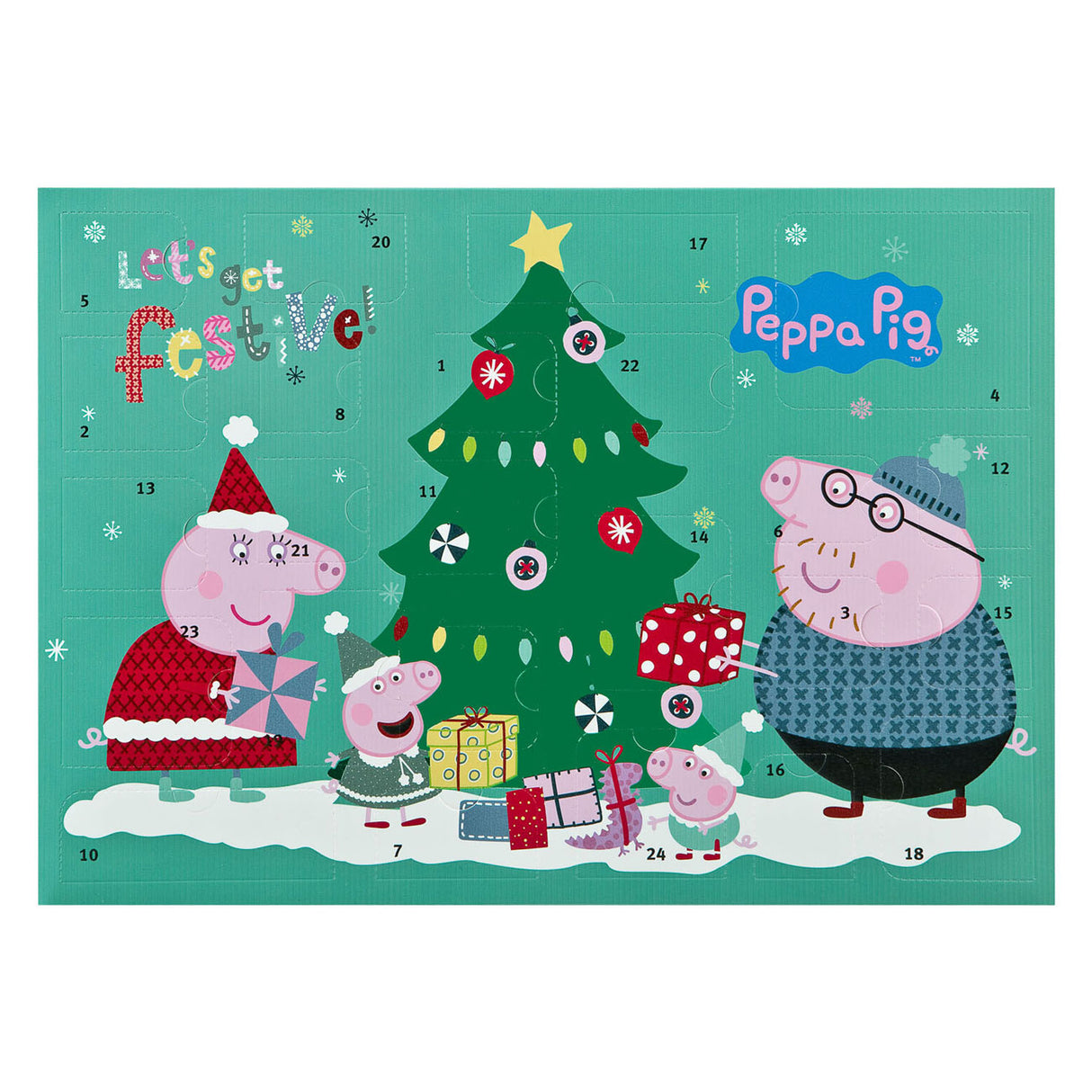 Calendario de adviento encubierto Peppa Pig