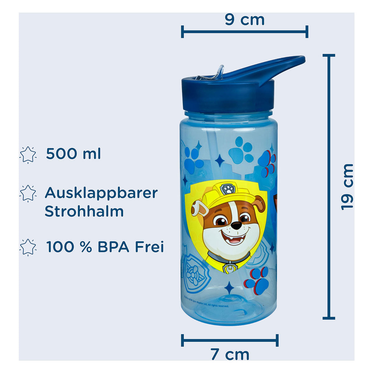 Undercover areo drikker flaske Paw Patrol, 500 ml