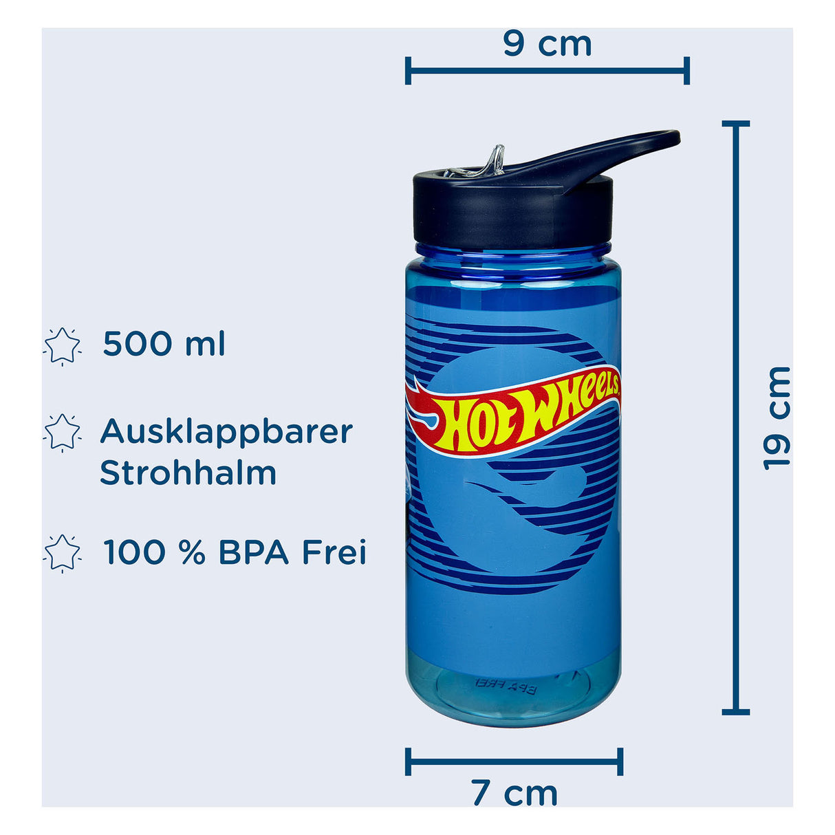 Undercover Aero Picie Botting Bottle Hot Wheels, 500 ml