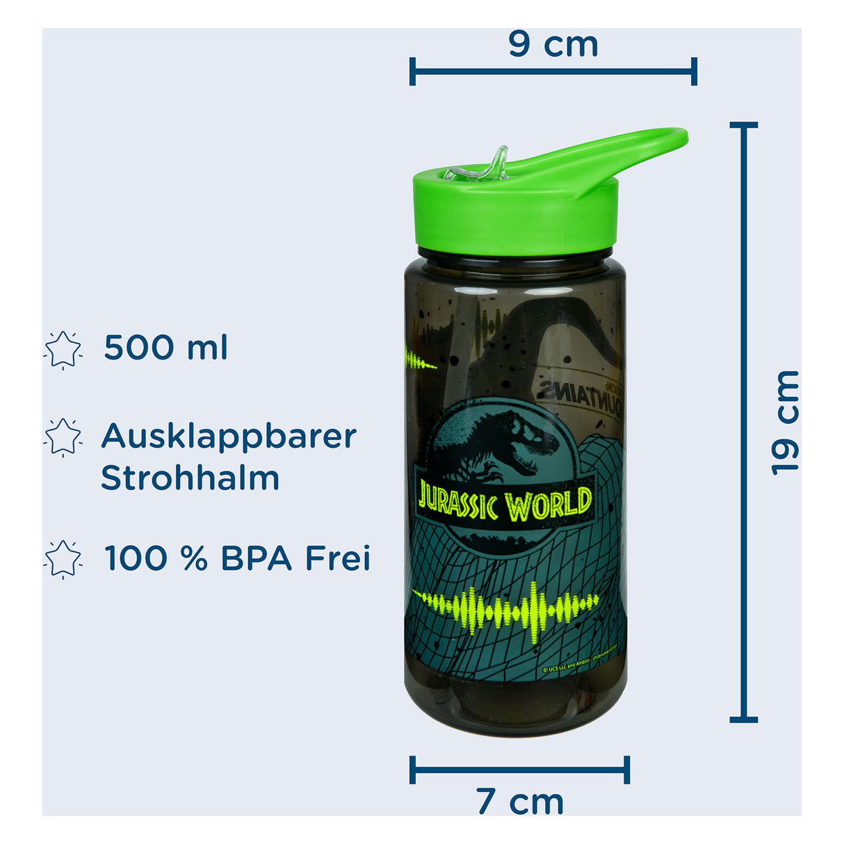 Mundo Jurassic Bottle Bottle Undercover Aero Aero, 500 ml