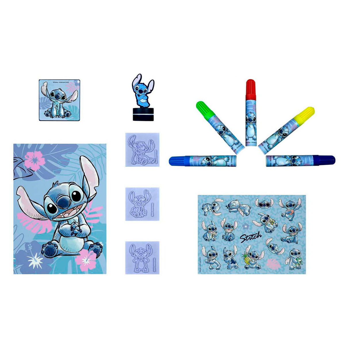 Van der Meulen Stitch Stamp and Color Set 12 Party