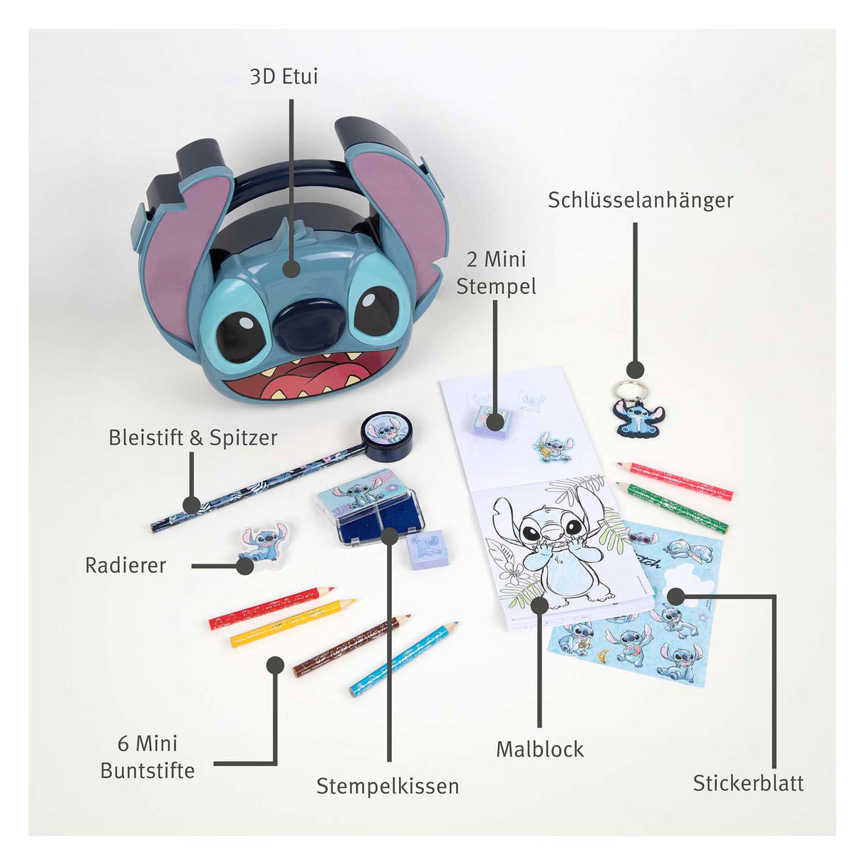 Undercover Stitch Mega Kreativ Set an 3D Fall, 16 Stéck.