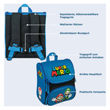 Undercover school backpack super mario blue