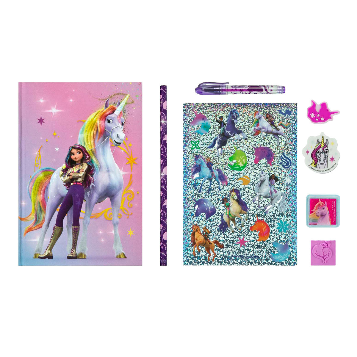 Undercover unicorn academy creative set with notebook, 8 pcs
