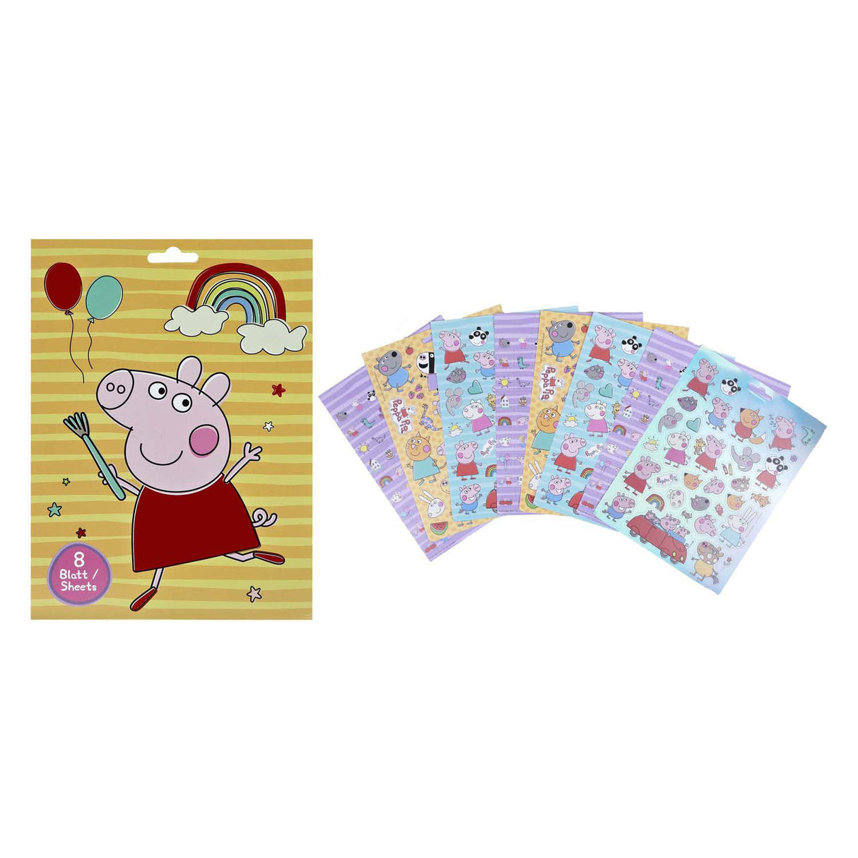 Undercover stickerboek peppa pig met 8 vellen