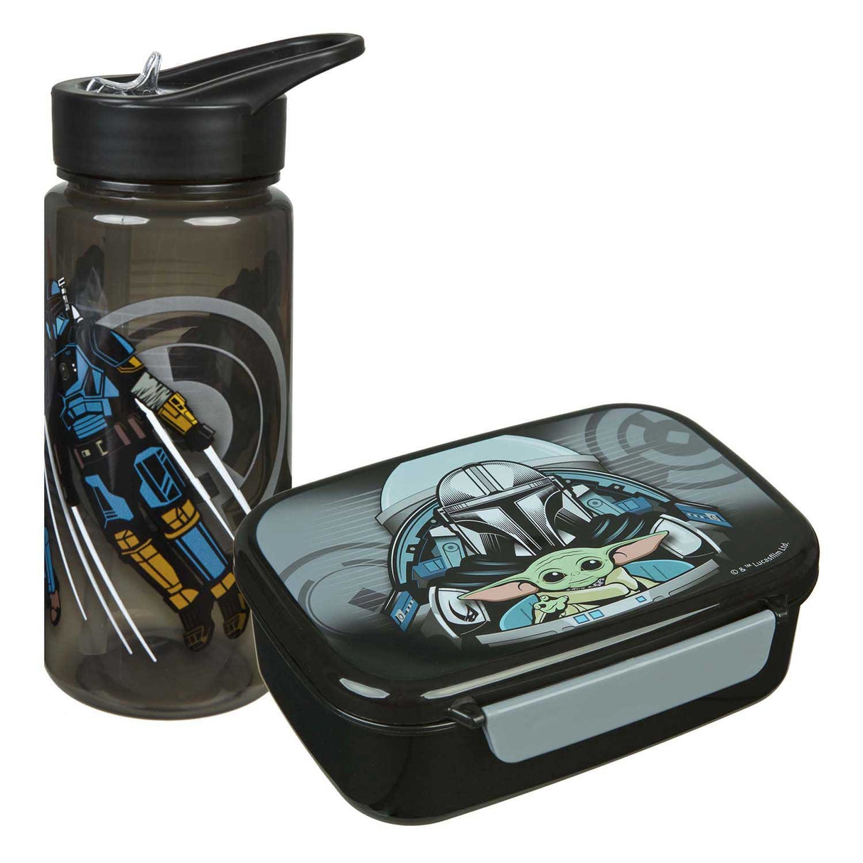 Undercover Star Wars-Serie – Set aus Lunchbox und Flasche – Schwarz – 500 ml