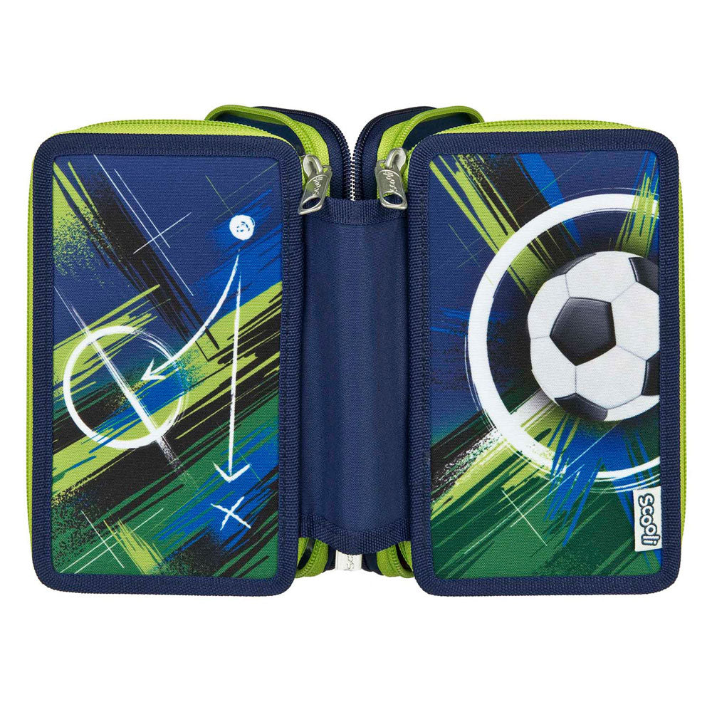 Undercover three-compartment football pouch