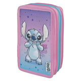 Undercover three compartment pencil case stitch