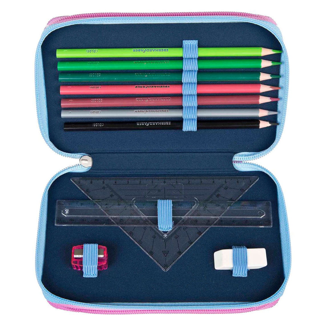 Undercover three compartment pencil case stitch