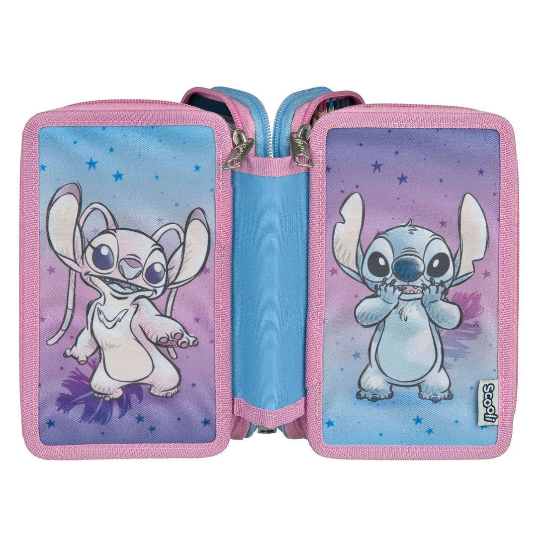 Undercover three compartment pencil case stitch