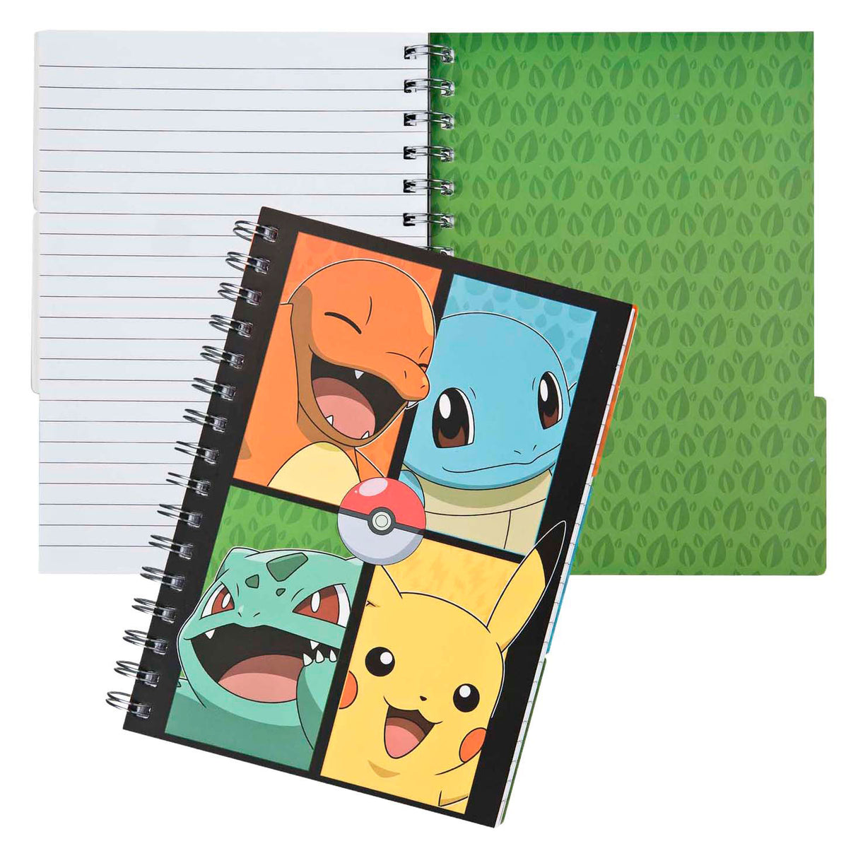 Undercover notebook with 3 tabs pokemon