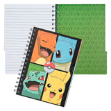 Undercover notebook with 3 tabs pokemon