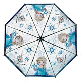 Undercover transparent umbrella frozen