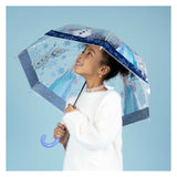 Undercover transparent umbrella frozen