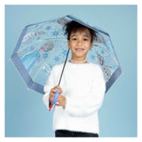 Undercover transparent umbrella frozen