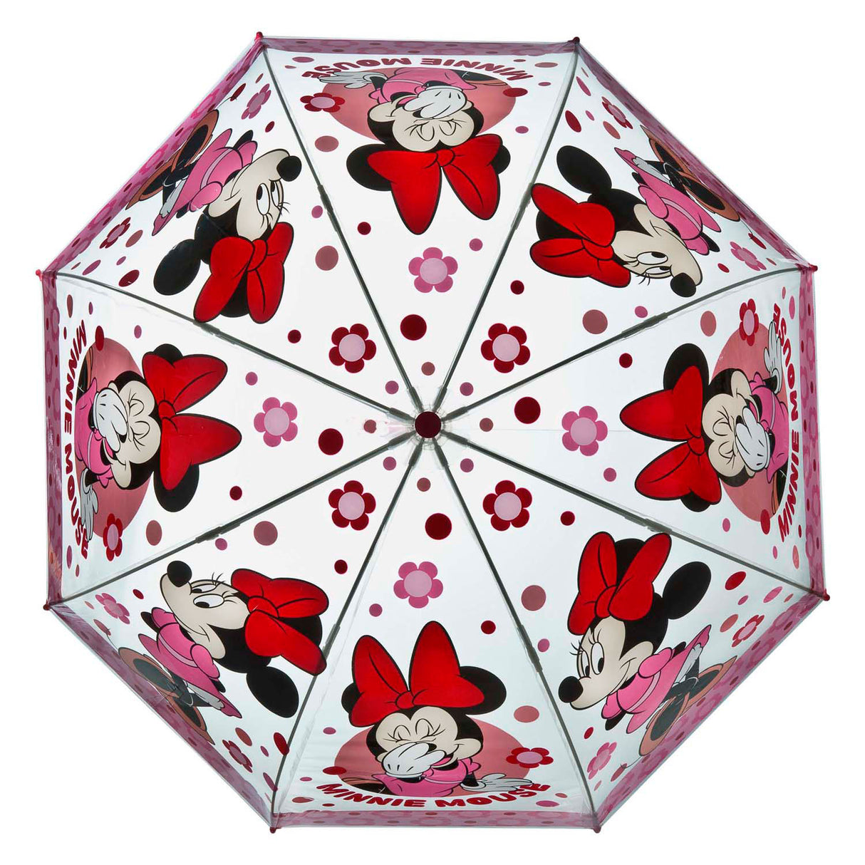 Undercover transparent umbrella minnie mouse