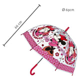 Undercover transparent umbrella minnie mouse