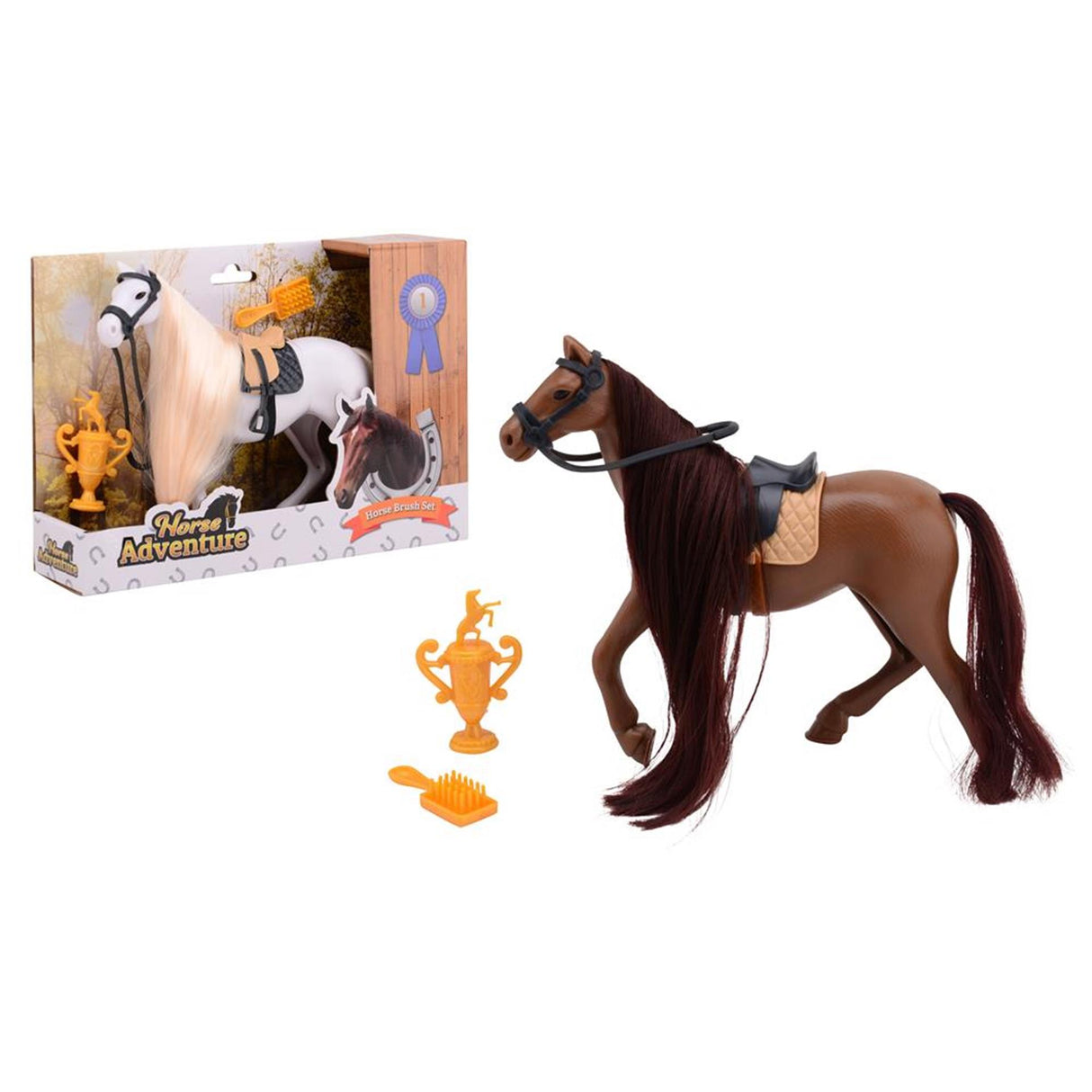 Johntoy john toy brushing horse set large