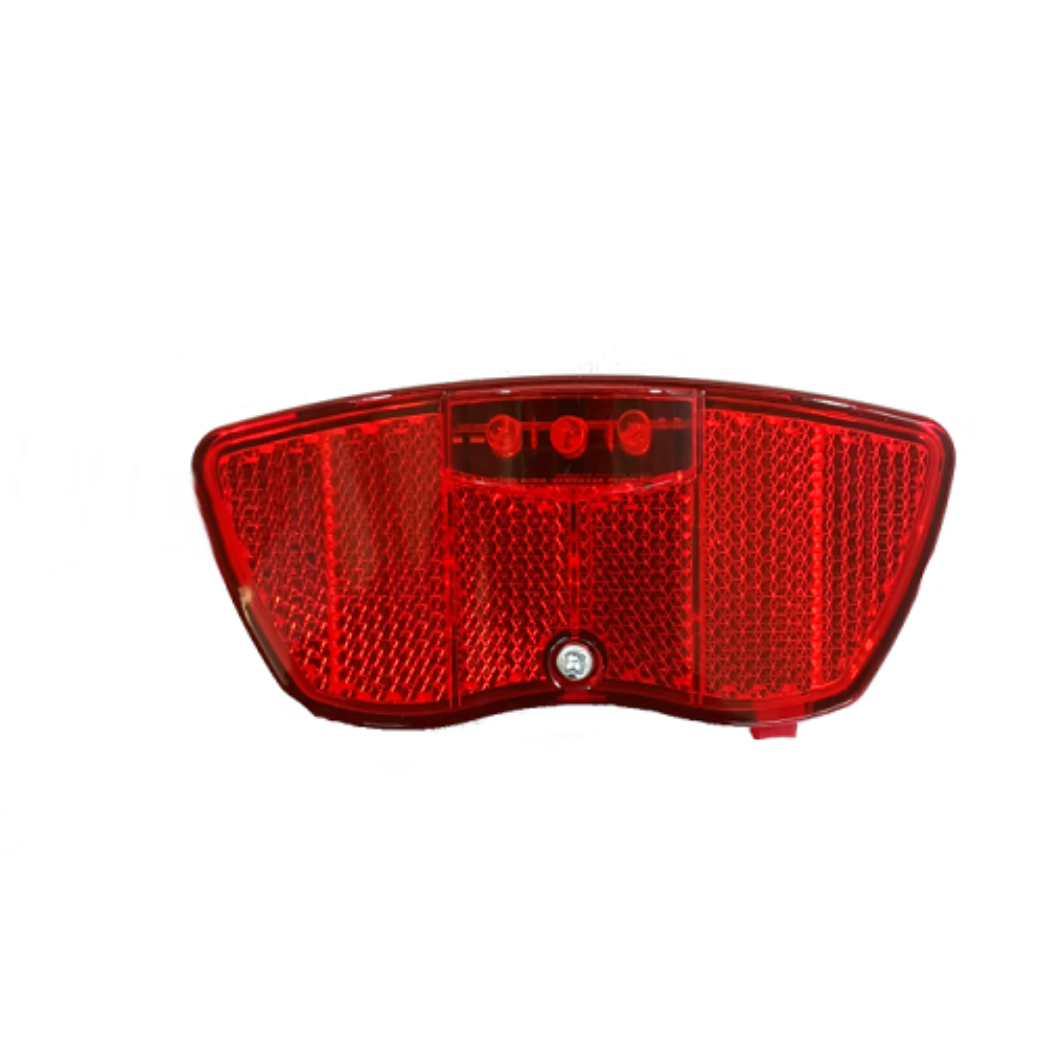 Falkx rear light LED. Assembly 80mm incl. Batteries (workshop packaging)