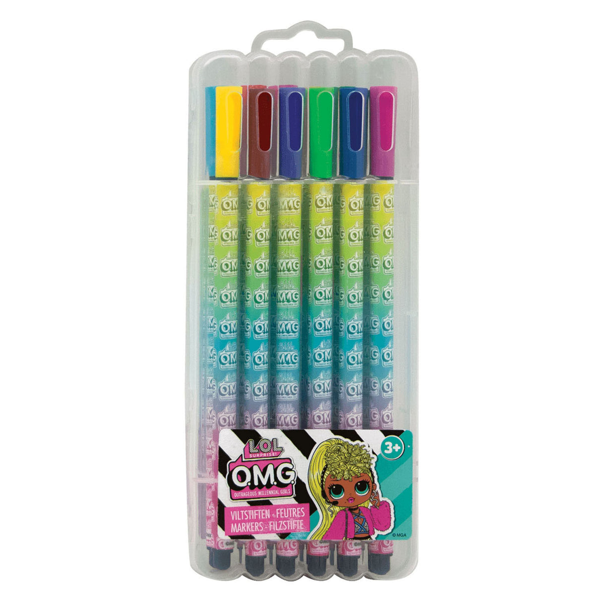 KUPA ŚMIECHU. Felt -pens, 12..