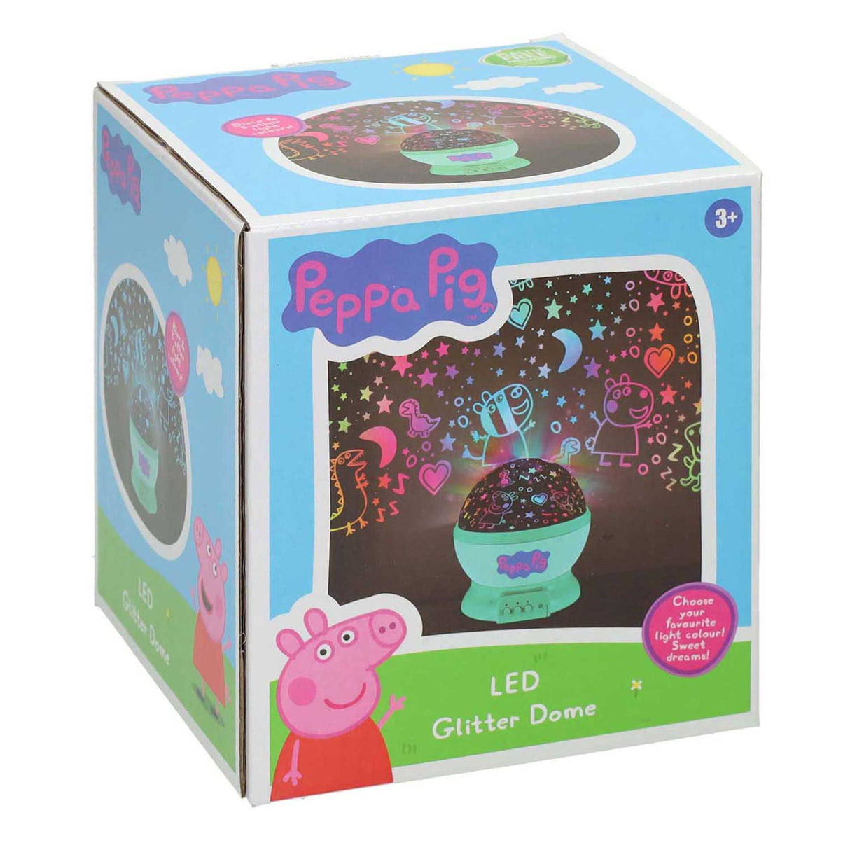 Peppa pig LED lamp glitter dome